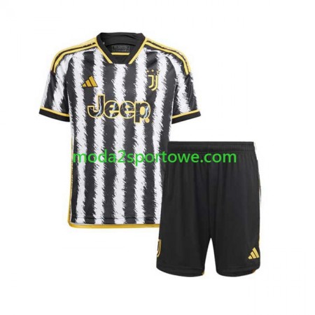 Koszulka Juventus Dziecięcy Domowe Stroje Piłkarskie 2023/24 Krótki Rękaw